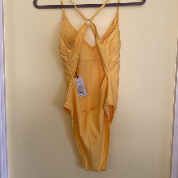 Shade & Shore Yellow One Piece Swimsuit - Picture 2 of 5